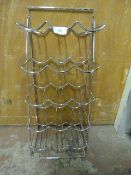Chrome 15 Bottle Wire Wine Rack