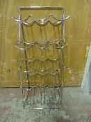 Chrome 15 Bottle Wire Wine Rack