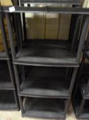 *4 Tier 4ft Plastic Shelving Unit