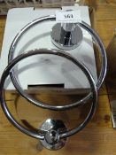 *2 Chrome Towel Rings