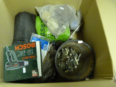 Box containing Assorted Tools including Bosch - Paint Stripper - Cutlery  etc
