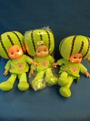 *3 Fruit Head Dolls