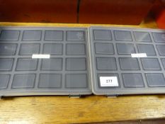 *Red Steel Component Tray with Plastic Inserts