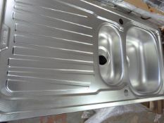 *Pyramis 1 1/2 Bowl Inset Stainless Steel Sink