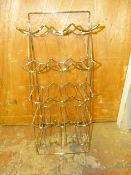 Chrome 15 Bottle Wire Wine Rack