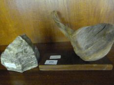 Driftwood Sculpture & Carved Stone