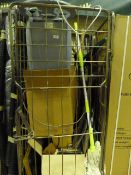 Trolley containing Kitchen Stools - Gardening Tools - Bric-a-Brac etc