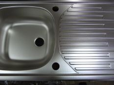 *Pyramis Stainless Steel Sink Unit with Drainer