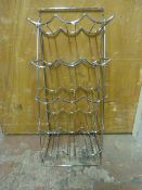 Chrome 15 Bottle Wire Wine Rack