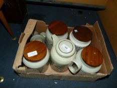 Collection of Hornsea Pottery Corn Rose Ware