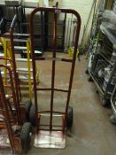 *Red Tubular Sack Barrow with Pneumatic Wheels