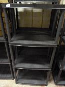 *4 Tier 4ft Plastic Shelving Unit