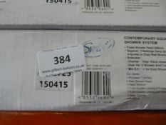 *Swirl Contemporary Square Shower System