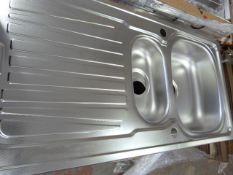 *Pyramis 1 1/2 Bowl Inset Stainless Steel Sink