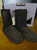 *Pair of Kirkland Chocolate Ugg Style Boots - Size 13