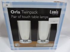 *CLEAR GLASS TOUCH LAMPS