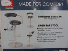 *BLK GASLIFT BARSTOOL  2PK