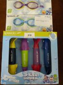 *SPEEDO GOGGLES + DIVE TOY