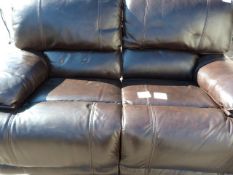 *MAN WAH LEATHER LOVESEAT