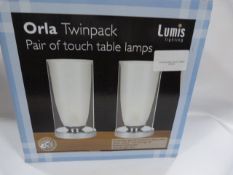 *CLEAR GLASS TOUCH LAMPS
