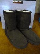 *Pair of Kirkland Chocolate Ugg Style Boots - Size 12