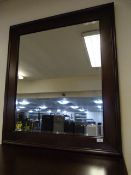 *Large Mahogany Framed Wall Mirror