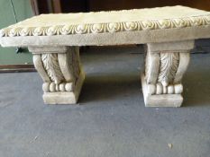 *LRGE CAST CURVED BENCH    47CM