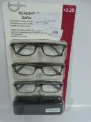 *Pack of Reading Glasses +200