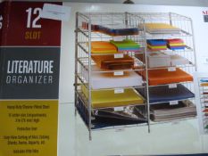 *12 SLOT LITERATURE Organiser