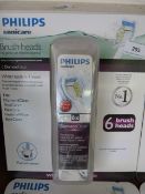 *Philips 6 Pack Diamond Clean Toothbrush Head Set