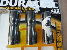 *DURACELL 3 PACK LED FLASH