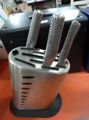 *GLOBAL KNIFE BLOCK 6 PCE