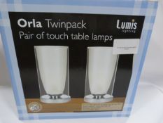 *Clear Glass Touch Lamps