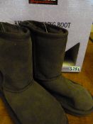 *Pair of Kirkland Chocolate Ugg Style Boots - Size 12
