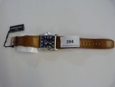 *2827STC00659 RWEIL GENTS with Roman Numeral Face & Tan Strap