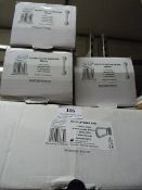 Swirl Fold Up 700mm Grab Bar & 3 Plastic Fluted Grab Bars