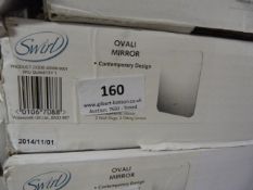 *Swirl Ovali Contemporary Mirror