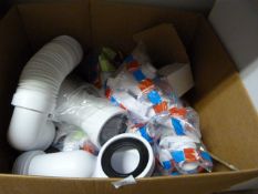 *Box containing Assorted McAlpine Pipe & Waste Fittings - Flexible Toilet Connectors etc