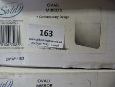 *Swirl Ovali Contemporary Mirror