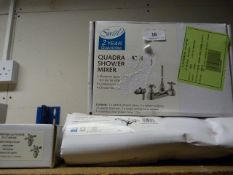 *Swirl Quadra Bath & Shower Mixer with Matching Mono Basin Mixer