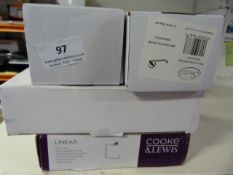 *Assorted Chrome Toilet Roll & Towel Holders