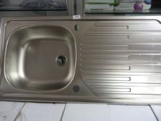 *Pyramis Stainless Steel In Set Sink Unit with Drainer