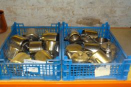 *2 Trays of Stainless Steel Teapots