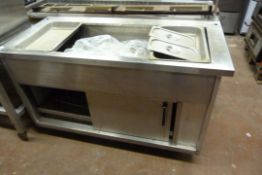 *Stainless Steel Hot Cupboard with Bain Marie Top