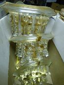 Box Containing 4 Crystal Wall Lights
