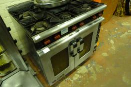 Moorwood Vulcan M Line Plus 6 Burner Commercial Gas Cooker over Oven REF 009