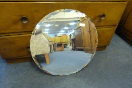 Circular Bevel Edged Mirror