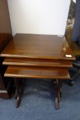 Mahogany Nest of 3 Tables