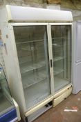 Double Door Upright Display Refrigerator