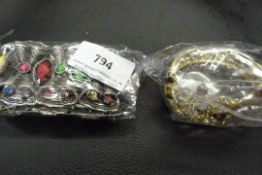 2 Costume Jewelry Bracelets